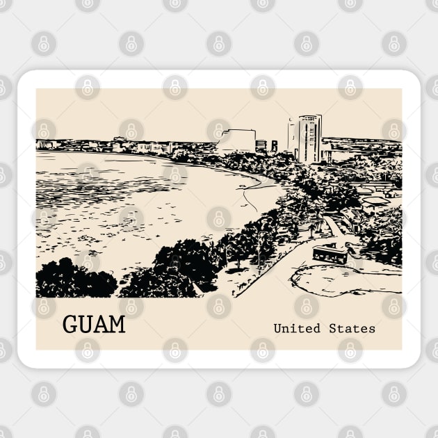 Guam Sticker by Lakeric